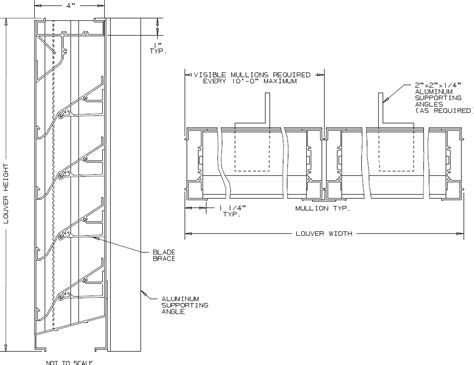 louvers size in mm